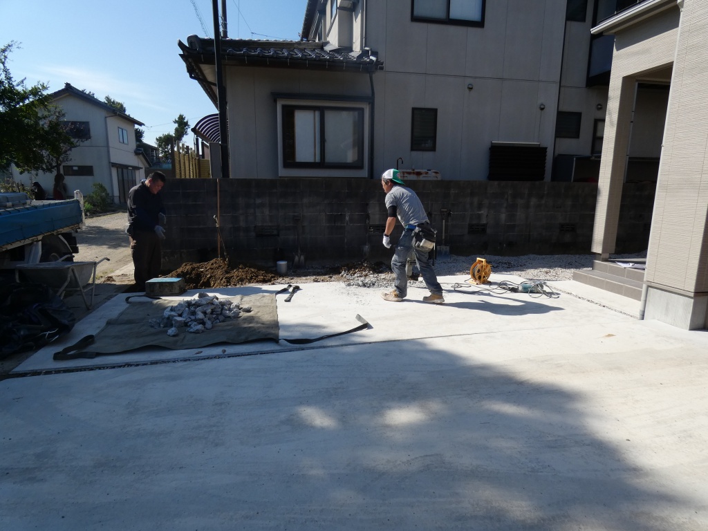 オシャレな玄関前をリノベーション 富山県 エクステリア 外構 庭工房sekitoh