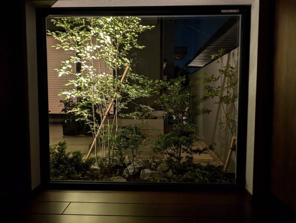 照明　植栽　