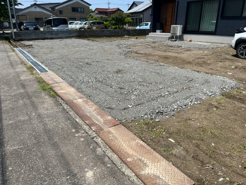 砕石転圧　施工後