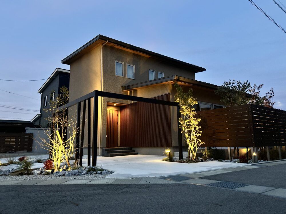 ライティング　照明　エクステリア　シンボルツリー